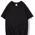 Casual T-shirt Short Sleeve Breathable Loose Oversized T Shirts Black