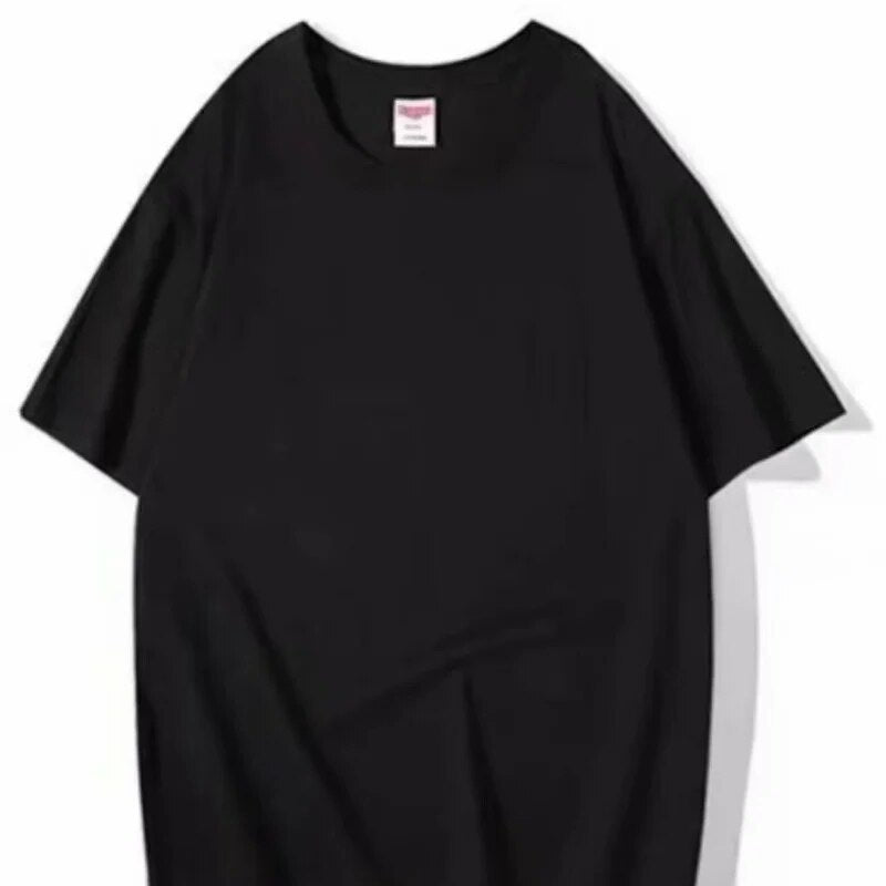 Casual T-shirt Short Sleeve Breathable Loose Oversized T Shirts Black