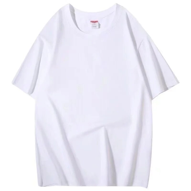 Casual T-shirt Short Sleeve Breathable Loose Oversized T Shirts White